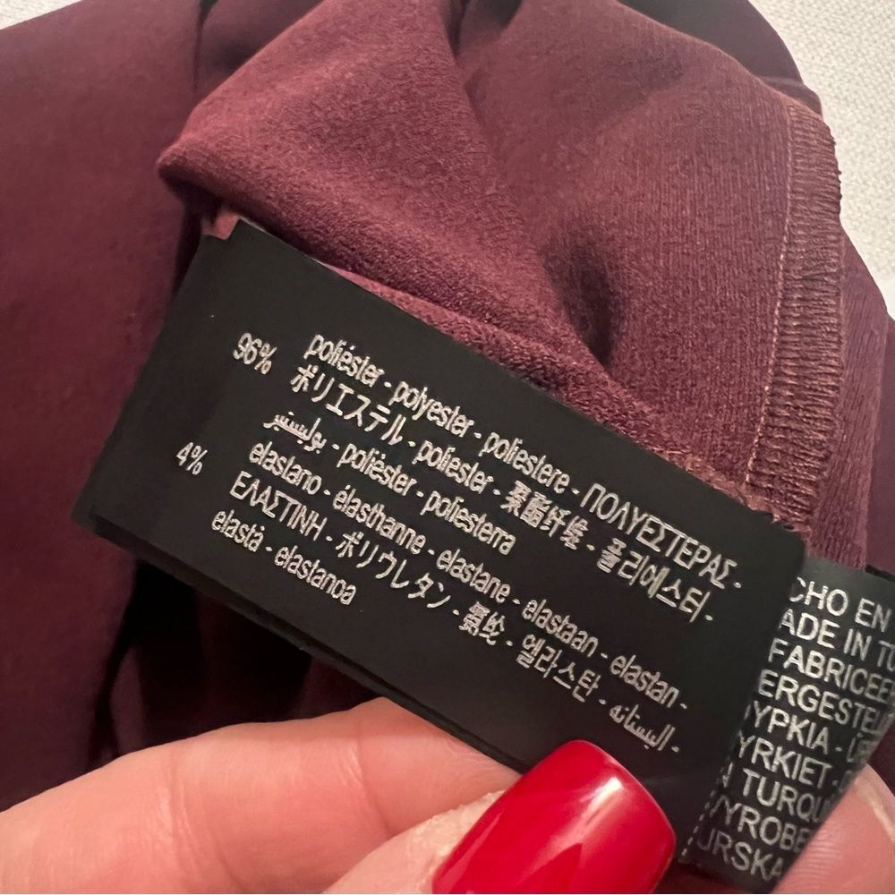ZARA asymmetric merlot pull-on skirt | NWT | L - Picture 10 of 11